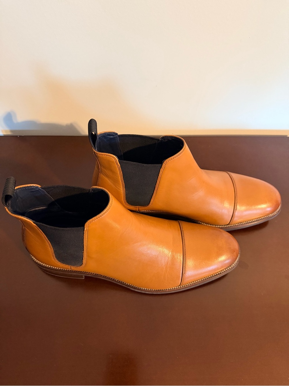 Cole Haan Men's Cognac Leather Chukka Boots - Picture 2 of 7
